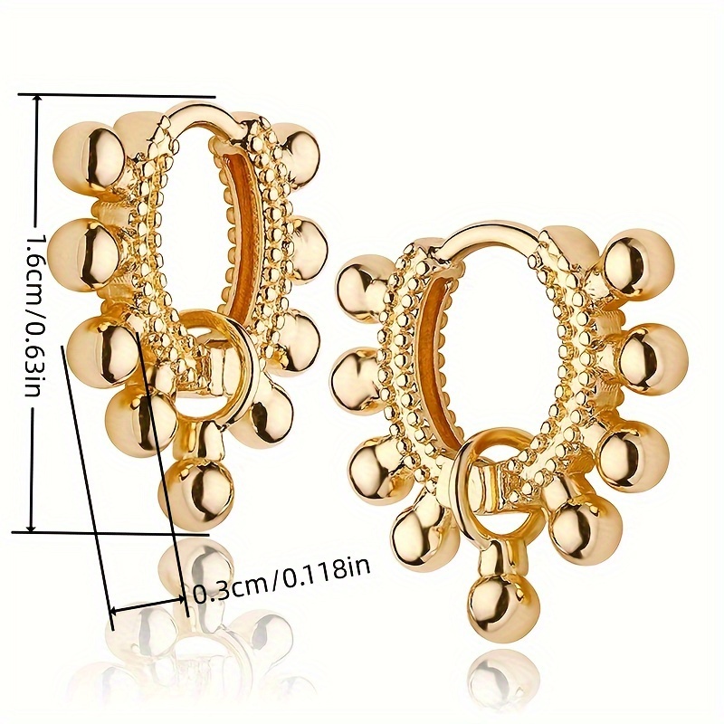 Minimalist Hip Hop Style Hoop Earrings